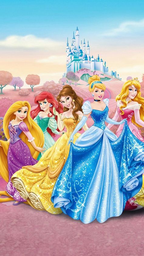 Disney Princess Background, Disney Mignon, The Disney Princesses, Walt Disney Princesses, Disney Princess Cartoons, All Disney Princesses, Disney Princess Fashion, Images Disney, Princess Wallpaper