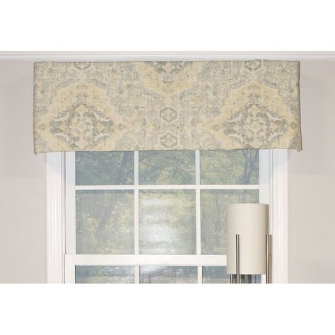 Bungalow Rose Balmer Watercolor Tailored 50" Window Valance | Wayfair Balloon Valance, Natural Curtains, Balloon Curtains, Swag Curtains, Tier Curtains, Long Curtains, Valance Window Treatments, Window Bed, Curtain Valance