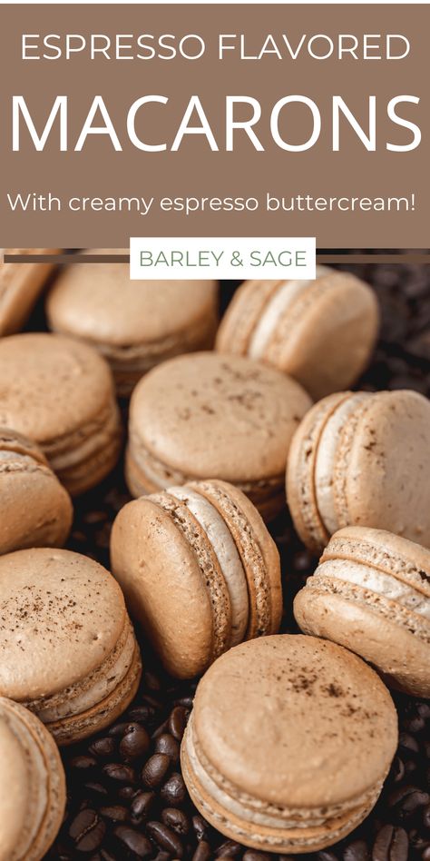 Fillings For Macarons, Large Macarons, Macarons Tips, Espresso Macarons, Coffee Macaroons, Macaroon Filling, Macaroons Flavors, Easy Macaroons Recipe, Macaron Ideas