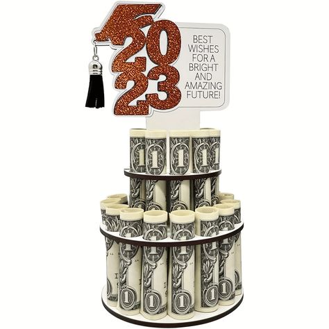 Gift Money Holder, 2023 Graduation Party, Cash Clip, Free School Supplies, Graduation Money Gifts, Graduation Ornament, Graduation Money, Gift Money, Money Jars