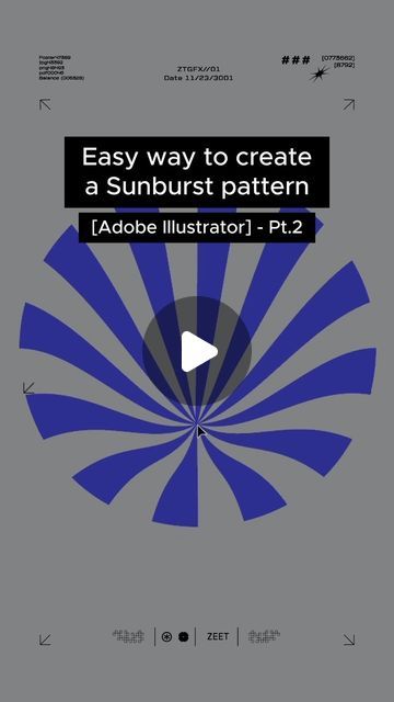 ZEET on Instagram: "An easy way to create a quick sunburst graphic in Adobe Illustrator in a few simple steps. [Pt.2] . . . . . . #graphicdesign #graphicdesigndaily #adobeillustrator #adobeillustratortutorial #illustratortips #designtips #designtipsandtricks #typography #posterdesign #hypebeast #logo #logodesign #logodesigner" Adobe Illustrator Typography, Illustrator Typography, Adobe Illustrator Tutorials, Design Hack, Illustrator Tutorials, Art Classroom, Classroom Ideas, Adobe Illustrator, Poster Design