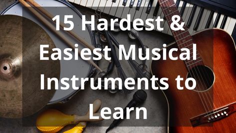 Learning a musical instrument can be one of the most rewarding things you take. No matter what instrument you choose, there are always challenging parts to master any instrument. However, some instruments are naturally harder than others to even learn as a beginner, let alone master. Below is our evaluation of the hardest and easiest musical instruments to learn. How To Learn An Instrument, Easiest Instrument To Learn, Learning An Instrument, Easy Instruments To Learn, Learn Cello, Music Practice, Free Online Classes, Concert Band, Learn Music