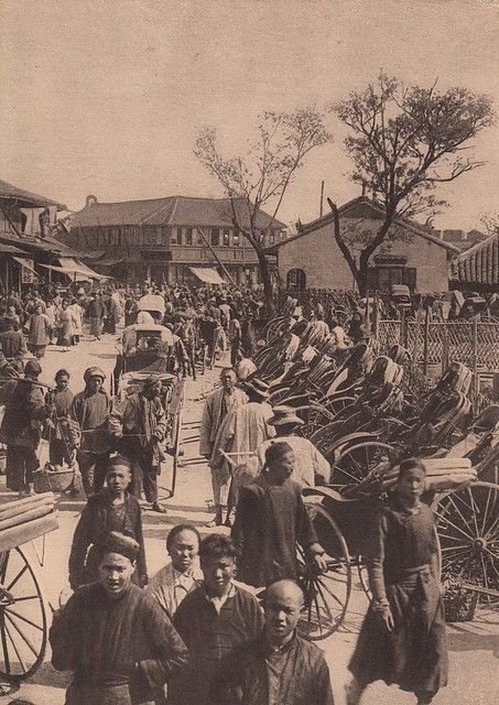 上海菜市场 1900s Shanghai Market | China Postcard | Flickr Chinese Picture, Holiday China, Explore China, Old Shanghai, China Culture, Historical People, Antique Images, Chinese History, Chinese Architecture