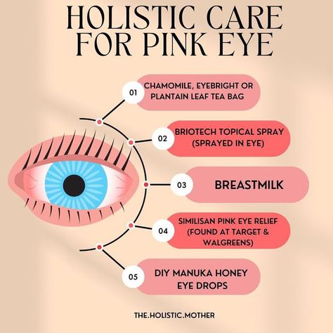 Kendra on Instagram: "I have never received so many messages about pink eye until this weekend! Any of these supports can be effective. I usually just recommend briotech (code: holisticmother) because I know almost all y’all will have that on hand lol You can layer these supports as well. For example the chamomile compress can be used in addition to any of the options you drop in the eye." Plantain Leaves, Holistic Care, Pink Eye, Eye Drops, Manuka Honey, Pink Eyes, Alternative Health, Drop In, Breast Milk