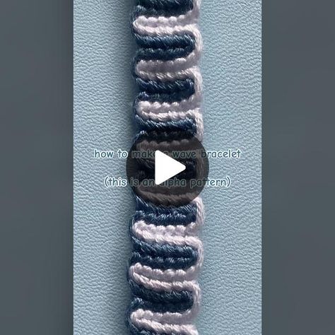 wave bravelet!! - theres no pattern for this - #Bracelets #HandmadeBra... | wave bracelet tutorial | TikTok Persian Wave Bracelet, Wave Bracelet Pattern, Wave Bracelet Tutorial, Handmade Bra, String Bracelet Patterns, Toilet Paper Crafts, Wave Bracelet, String Bracelet, Bracelet Tutorial