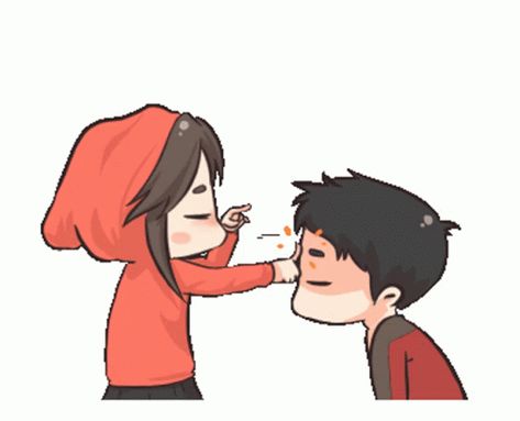 Couple Smack Sticker - Couple Smack Funny - Discover & Share GIFs The Perfect Couple, Love Cartoon Couple, Cute Couple Comics, Cute Cartoon Images, Cartoons Love, Cute Couple Wallpaper, Cute Couple Cartoon, Gif Animation, Cute Love Stories