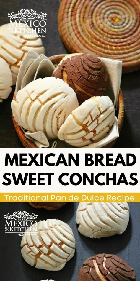 Authentic Concha Recipe, Concha Recipe, Conchas Recipe, Mexican Conchas, Mexican Sweet Bread, Mexican Sweets, Mexican Sweet Breads, Mexican Bread, Baked Good