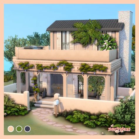 Dims 4 House Ideas, Tartosa Houses Sims 4, Sims 4 Houses Newcrest, Unfurnished Sims 4 House, Sims 4 Famous Houses, Growing Together Sims 4 House, Sims 4 Houses Simple, Sims 4 30x30 House, Sims 4 Tartosa Lot