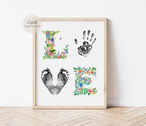 Baby footprint crafts