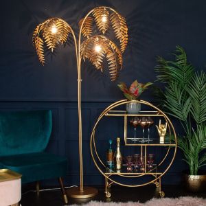 Palm Tree Floor Lamps Will Make Your Home Feel Like Summer 24/7 Leaf Floor Lamp, Interior Art Deco, Art Deco Living, Deco Living Room, Unique Homewares, Art Deco Living Room, Unusual Furniture, Transforming Furniture, Tree Floor Lamp