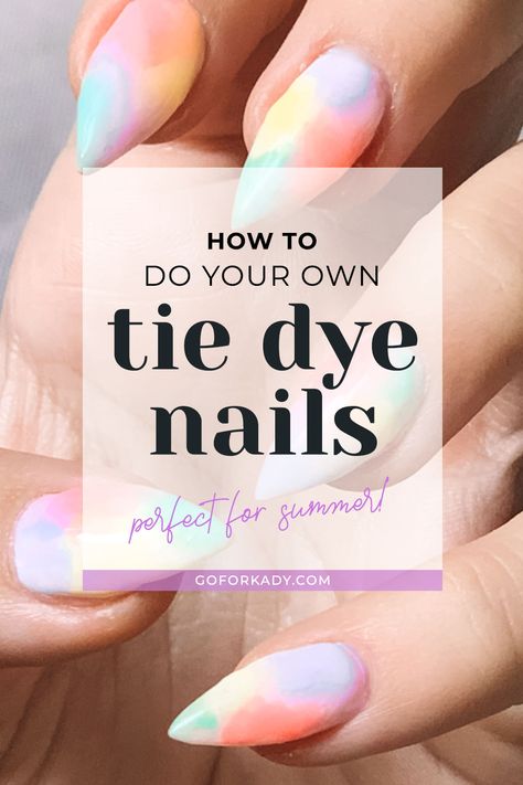 Tye Dye Nails Diy, Tye Dye Nail Art, Tie Dye Dip Nails, How To Do Tie Dye Nails, Summer Tie Dye Nails, Tie Dye Nails Diy, Tie Dye Gel Nails, Tie Dye Nails Tutorial, The Dye Nails