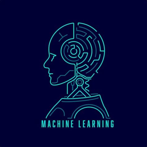 Computer Logo, Machine Learning Deep Learning, Learning Logo, Simple Pictures, Online Logo, Deep Learning, Tech Logos, Vector Photo, Graphic Design Logo