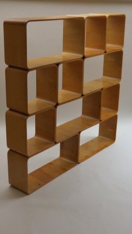 Modular Furniture System, Modular Closets, Plywood Projects, Bent Plywood, Plywood Shelves, Retail Interior Design, Retail Shelving, Modular Shelving, Modular Storage