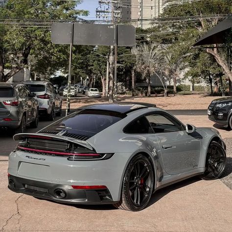 Nardo grey 992 Carrera GTS ☑️ A Huge thanks to @brforsale for these awesome Pictures ! 📷 #porsche #992carreragts #porschecarreragts #supercar #dreamcar Nardo Grey Cars, Grey Cars, Nardo Grey, Porsche 992, Porsche 550, Grey Car, Awesome Pictures, Super Cars, Dream Cars