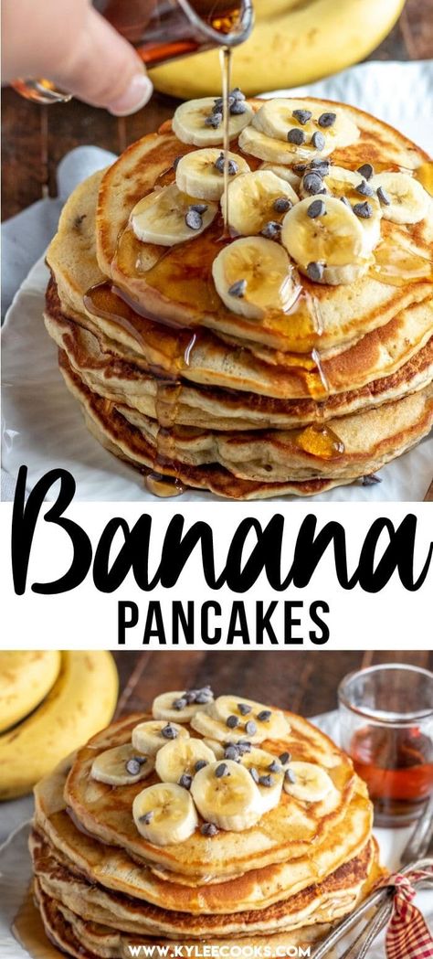 Pancake Banane, Gluten Free Banana Pancakes, Banana Pancake Recipe, Pancakes Banana, Easy Banana Pancakes, Pancakes Vegan, Banana Pancake, Banana Pancakes Recipe, Pancakes From Scratch