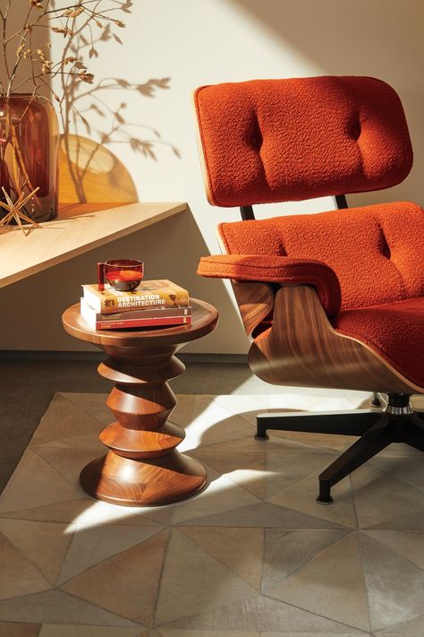 Eames Walnut Stool, Eames Stool, Nelson Platform Bench, Walnut Stools, Time Life, Stool Design, Ray Eames, Side And End Tables, Eames Lounge