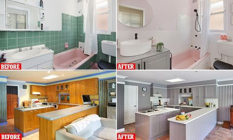 The mini home makeovers that can be done on any tax return revealed Home Makeovers, Mini Home, Tax Return, Mini House, Daily Mail, Ironing Center, Decorating Ideas, Tv, Canning