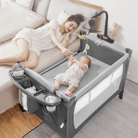 Pack N Play Bassinet, Baby Bassinet Bedside, Baby Bedside Sleeper, Rocking Bassinet, Bedside Bassinet, Bedside Sleeper, Portable Bassinet, Baby Care Essentials, Bedside Crib