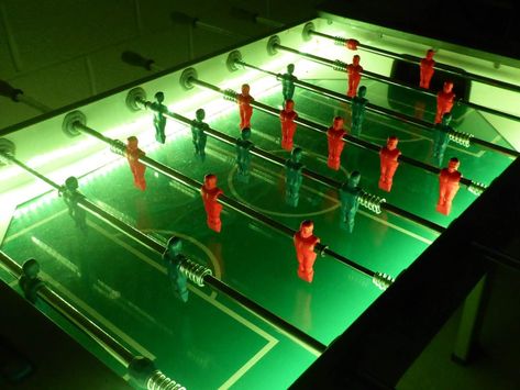 Foosball Aesthetic, Estudio Podcast, Mcu Shifting, Football Event, Football Lights, Football Table, Big Games, Hangout Room, Table Football