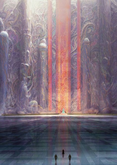 Marc Simonetti, Dune Art, Heroic Fantasy, Throne Room, Landscape Designs, 다크 판타지, Interior Illustration, Fantasy City, Fantasy Castle