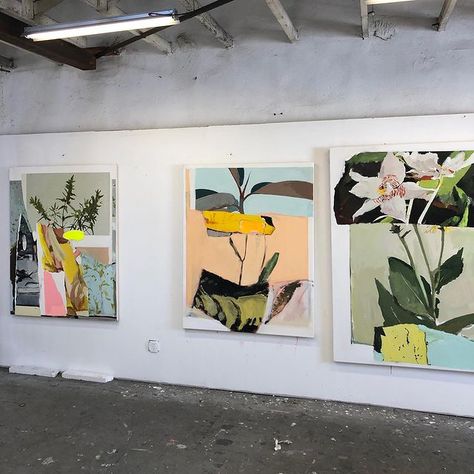 Michaelharnish (@michaelharnishh) • Instagram-Fotos und -Videos Contemporary Botanical Art, Abstract Art Projects, Collage Paintings, Expressionist Painting, Plant Art, Figure Painting, Art Techniques, Botanical Art, Abstract Art Painting