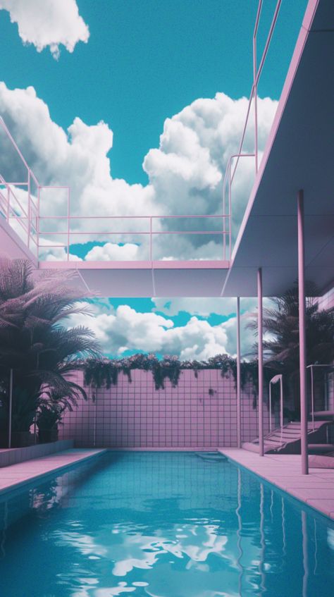 I'm still dreaming... / Vaporwave aesthetic liminal space wallpaper Backrooms And Liminal Spaces Wallpaper, Vaporwave Liminal Space, Liminal Pool Aesthetic, Liminal Space Aesthetic Creepy, Liminal Space Aesthetic Wallpaper, Liminal Spaces Aesthetic, Vaporwave Room Aesthetic, Vaporwave Pool, Liminal Vaporwave