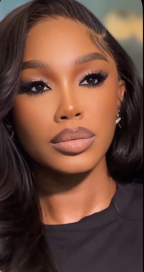 Natural Makeup Look Black Women, Makeup Look Black Women, Black Bridal Makeup, Brown Girls Makeup, Natural Glam Makeup, Soft Makeup Looks, Natural Makeup Look, Top Makeup, Makeup For Black Skin