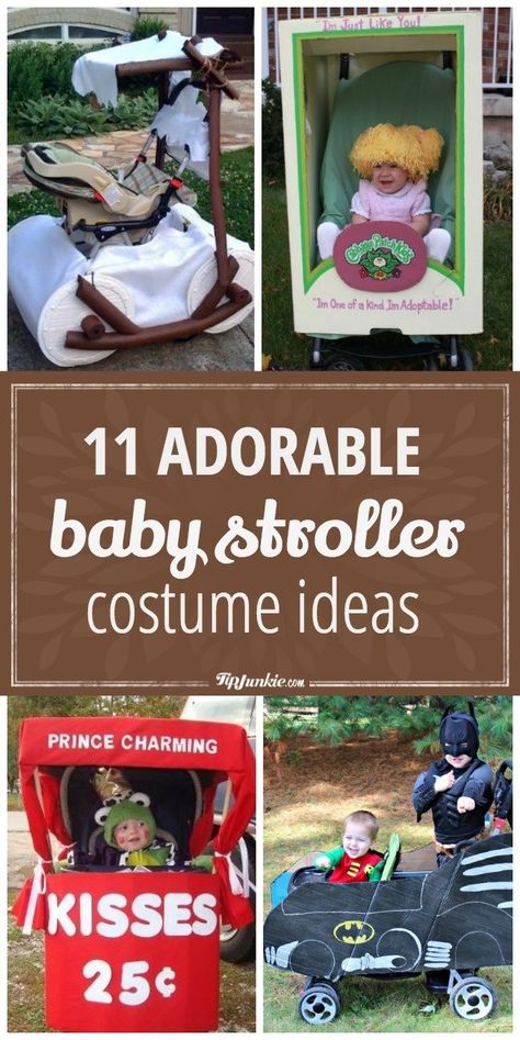 11 Adorable Baby Stroller Costume Ideas-jpg Stroller Car Costume, Costume Stroller Ideas, Infant Stroller Halloween Costumes, Pumpkin Patch Stroller Costume, Tractor Stroller Costume, Family Costumes With Stroller, Halloween Costume Wagon Ideas, Halloween Costumes With Wonderfold Wagon, Stroller Decorations For Halloween