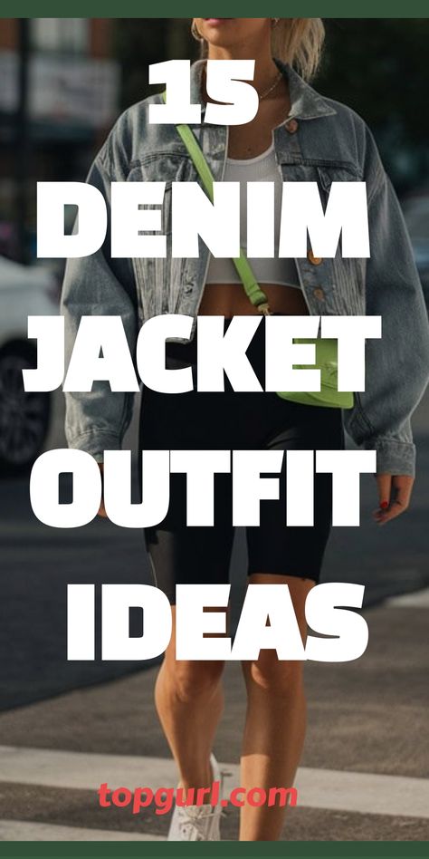 15 Denim Jacket Outfit Ideas for Women to Rock Your Jeans Game Denim Jacket Outfit Women, Denim Jacket Looks, Denim Jacket Outfit Ideas, Fall Denim Jacket, Jacket Outfit Ideas, Longline Denim Jacket, Patchwork Denim Jacket, Acid Wash Denim Jacket, Rocker Look