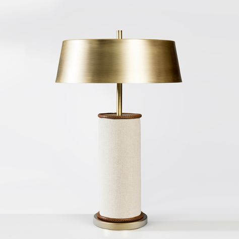 Luxury Table Lamp, Lamps For Bedrooms, Lamp Fabric, Luxury Table Lamps, Modern Headboard, Lamp Gold, Table Lamps Living Room, Gold Fixtures, Side Lamps