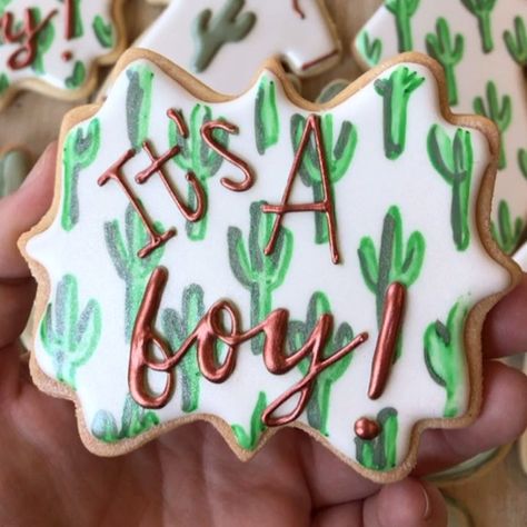 #cactuscookies #onesiecookies #babyboycookies #cactusbabyshower #genderrevealcookies  #babyshowercookies #LeagueCityCookies #HoustonCookies  #BirthdayCookies #CustomSugarCookies #DecoratedSugarCookies #BirthdayCookies #BestCookiesEver #MyFingersHurt #RoyalIcingCookies #ArtsyCookies #BeautifulCookies #GorgeousCookies #ElegantCookies Nom Nom Cookies (@nomnomcookiesnow) Let’s Taco Bout A Baby, Western Gender Reveal Cookies, Taco Bout A Baby, Baby Boy Cookies, Elegant Cookies, Gender Reveal Cookies, Onesie Cookies, Best Cookies Ever, Shaped Cookies