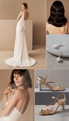 Wedding dress shopping just got so much easier! BHLDN's online styling service is here to help you find the dress of your dreams! | Junebug Weddings Vintage Bridal Accessories, Pearl Earrings Drop, Wedding Venues Uk, All White Wedding, English Wedding, White Wedding Bouquets, Dress Shopping, Wedding Color Palette, Vintage Bridal