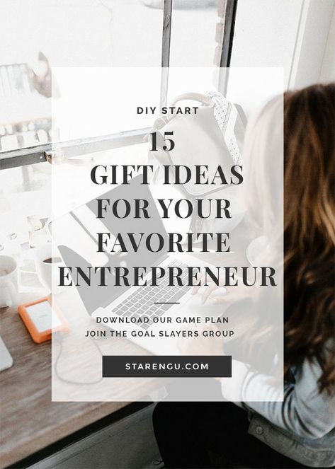 You're psyched your loved one decided to become an entrepreneur. You can demonstrate your support by purchasing one of these cool gifts. Entrepreneur Gift Ideas, Gift Ideas Men, 15 Gift Ideas, Become An Entrepreneur, Entrepreneur Gifts, Business Strategies, Freelance Business, Creative Business Owner, Pinterest Tips