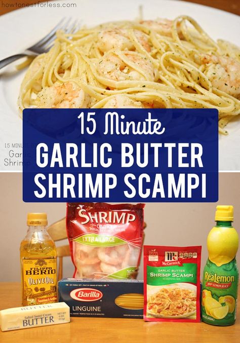 Shrimp Scampi Seasoning Mix Recipe, Shrimp Scampi Seasoning Recipe, Homemade Scampi Sauce, Garlic Butter Shrimp Scampi Pasta, Mccormick Shrimp Scampi Recipe, 15 Minute Shrimp Scampi, Shrimp And Noodle Recipes Easy, Easy Recipes With Shrimp, How To Make Shrimp Scampi