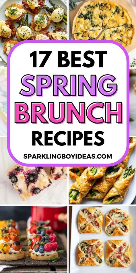 Looking for delicious spring brunch menu ideas? Check out our collection of easy easter brunch recipes that are perfect for Easter, Mothers Day, or any occasion! From brunch cocktails to vegetarian brunch recipes, we've got you covered. From spring appetizers, and spring desserts, to spring cocktails and spring snacks you'll find everything. Whether you're hosting a brunch party or a simple gathering, these spring brunch ideas for a crowd and easter brunch buffet ideas are perfect. Spring Brunch Ideas, Easy Brunch Menu, Brunch Party Menu, Vegetarian Brunch Recipes, Brunch Menu Ideas, Brunch Ideas For A Crowd, Mother's Day Brunch Menu, Easter Brunch Buffet, Easy Easter Brunch Recipes