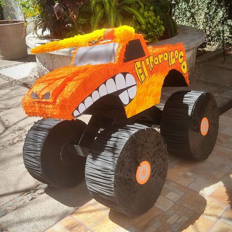 Monster Jam!! Hicimos esta piñata padrísima de Toro Loco y nos encantó el resultado! Escríbenos por MD o vía Whatsapp al 3331472710 y… | Instagram El Toro Loco Birthday Party, Toro Loco Birthday Party, Monster Truck Pinata, Monster Jam Birthday Party Ideas, Monster Jam Birthday Party, Monster Jam Birthday, Monster Jam Party, Diy Monsters, Gender Reveal Themes