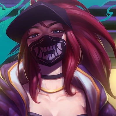 Akali Lol, Ahri Lol, Akali League Of Legends, Champions League Of Legends, Psy Art, Cyberpunk Girl, League Of Legends Characters, Digital Portrait Art, Lol League Of Legends