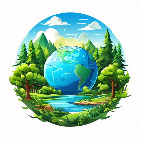 WORLD ENVIRONMENT DAY ICON SHARP DETAILED... Diy Jungle Decorations, World Environment Day Poster, Environment Day Poster, World Environment Day Posters, Front Mehndi, Environment Logo, Alam Sekitar, Jungle Decorations, Front Mehndi Design