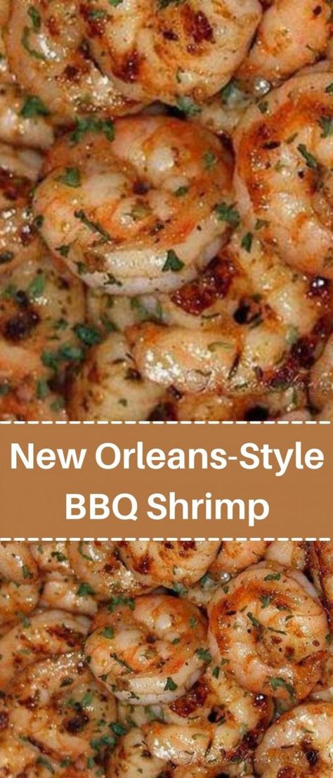 New Orleans-Style BBQ Shrimp Shrimp New Orleans Recipe, New Orleans Bbq Shrimp, Shrimp Healthy, Shrimp Bbq Recipes, Great Dinner Recipes, New Orleans Recipes, Shrimp Scampi Recipe, Bbq Shrimp, Scampi Recipe