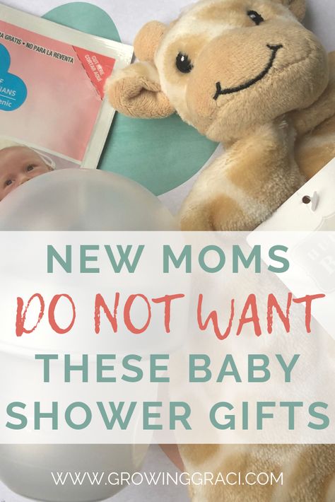 Baby Shower Gifts That Moms DO NOT Want - Growing Graci Newborn Hacks, Baby Sleep Problems, Best Baby Shower Gifts, After Baby, Friends Mom, Baby Hacks, First Baby, New Mom, Shower Gifts