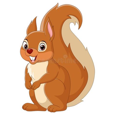 Squirell Cartoon, Squirrel Cartoon, Squirrel Clipart, Happy Squirrel, Premium Vector Cartoon, Cute Guinea Pigs, Character Cartoon, Vector Cartoon, Vector Character