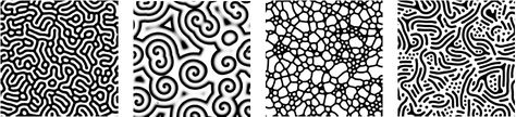 Reaction-Diffusion Tutorial Physical Science Aesthetic, Aesthetic Geometry, Reaction Diffusion, Esoteric Aesthetic, Grasshopper Rhino, Science Aesthetic, Printed Concrete, Nature Patterns, Scale Skin