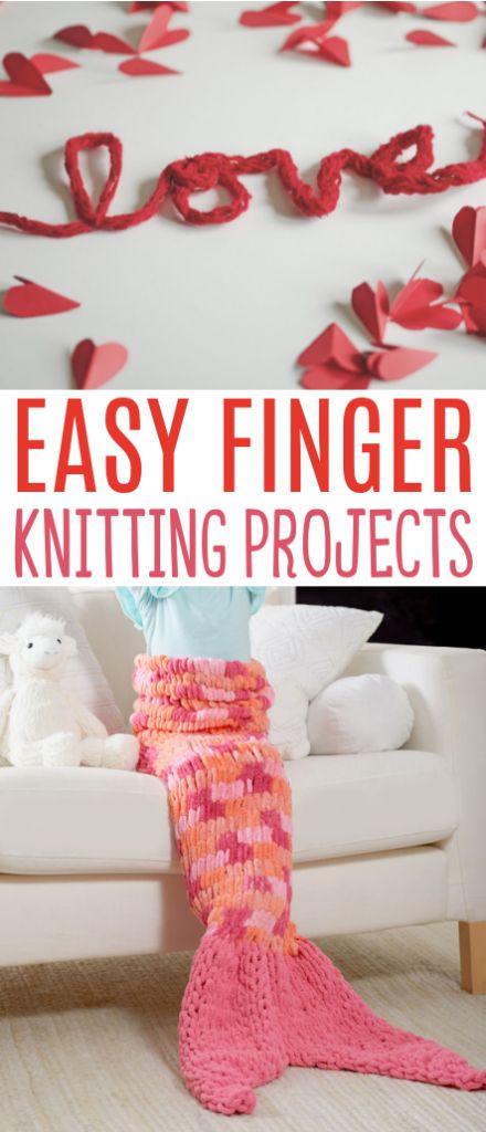 Easy Finger Knitting, Finger Knitting Blankets, Diy Finger Knitting, Finger Knitting Projects, Chunky Crochet Blanket Pattern, Diy Knit Blanket, Easy Yarn Crafts, Finger Weaving, Hand Knitting Diy