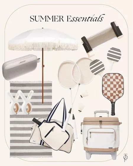 Outdoor summer essentials #summer #LTKunder50 #LTKunder100 Beach Set Up, Beach Supplies, Pool Essentials, Rooftop Party, Beach Necessities, Beach Items, Birthday Ideas For Her, Lake Beach, Towels Kids