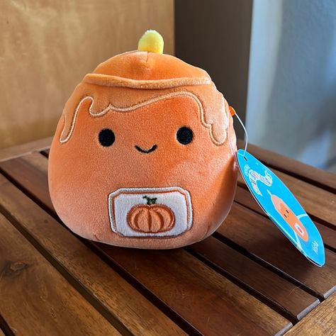 Nwt 5” Misha The Pumpkin Candle Squishmallows Halloween Fall Hocus Pocus Autumn Hocus Pocus Clothes, Thanksgiving Squishmallows, Fall Stuffed Animals, Fall Squishmallows, Cute Halloween Stuff, Fall Hocus Pocus, Christmas Squishmallows, Squishmallows Halloween, Halloween Squishmallows