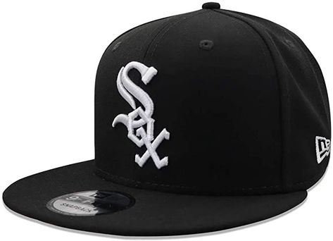 #ad Chicago White Sox New Era 9Fifty Black Basic Snapback Adjustable Cap Dream Items, Flat Caps, Sox Hat, Black Socks, Flat Cap, White Sock, Chicago White Sox, Cortes De Pelo, New Era