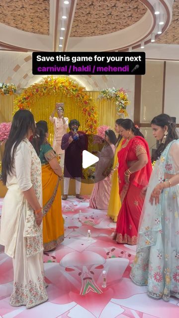 Haldi Ceremony Activities, Games For Mehendi Function, Haldi Ceremony Games, Indian Wedding Games For Guests, Dholki Games, Games For Haldi Function, Haldi Games Ideas, Mehendi Games, Haldi Games