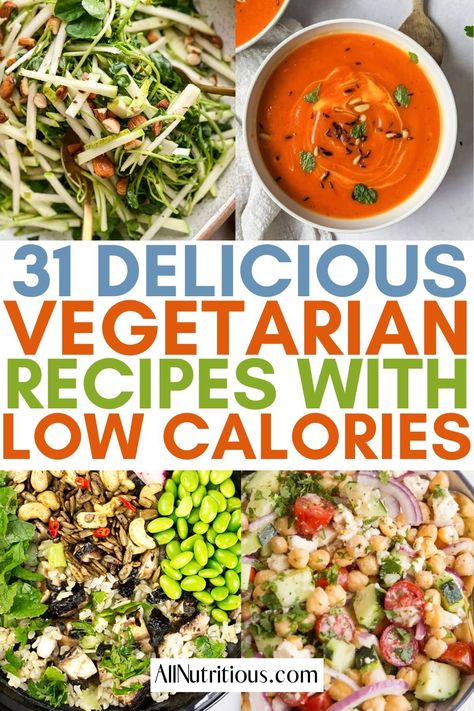 Learn some easy recipes that make great dinner ideas for weight loss. You can make healthy eating easier with these vegetarian recipes added to your weekly meal plan. These are the perfect meal ideas if you want more vegetables in your diet. Fast 800 Vegetarian Recipes, Low Calorie Vegetarian Crockpot Recipes, Vegetarian Ww Recipes, Diet Meal Plan Vegetarian, 400 Calorie Dinner, Low Calorie Vegetarian Recipes, Healthy Vegetarian Meal Plan, Dinners Under 500 Calories, Clean Eating Vegetarian Recipes