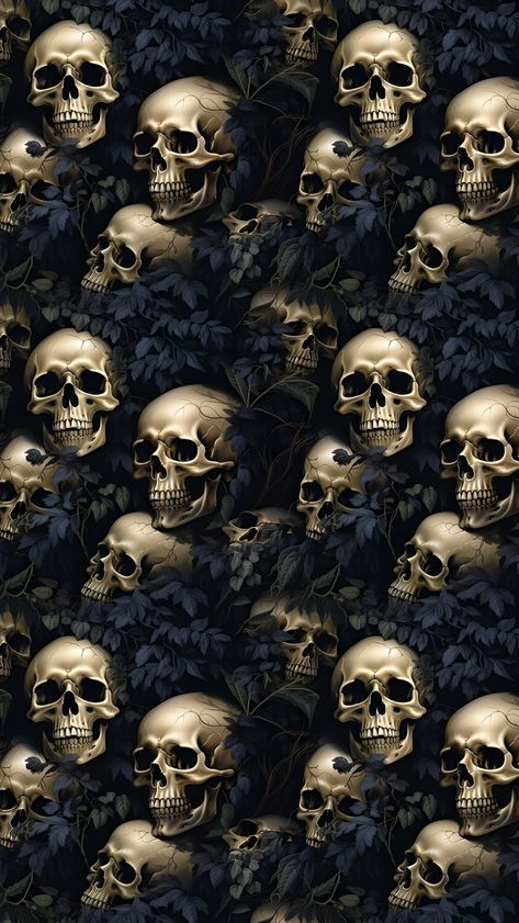 Skull Background Wallpapers, Demonic Wallpaper, Skull Background, Lock Screen Wallpaper Hd, Black Skulls Wallpaper, Full Sleeve Tattoo Design, Arte Punk, Scary Wallpaper, Goth Wallpaper