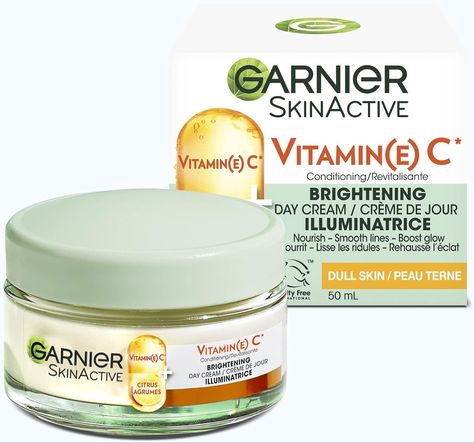 Garnier Vitamin C* Brightening Day Cream with Super Citrus, Nourishes and Boosts Skin Glow, SkinActive - 50ml Citrus Leaves, Garnier Skinactive, Vitamin C Cream, Vitamin C Face Serum, Natural Vitamin C, Garnier Skin Active, Foaming Facial Cleanser, Moisturizing Face Cream, Cream For Dry Skin